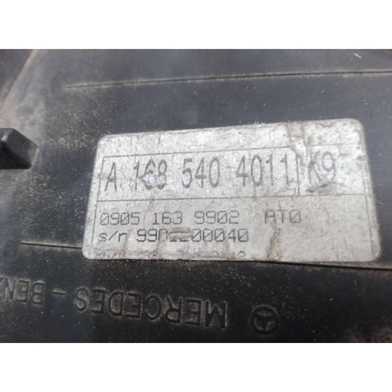 Recambio de cuadro instrumentos para mercedes-benz clase a (w168) a 160 (168.033, 168.133) referencia OEM IAM A1685404011K9  090