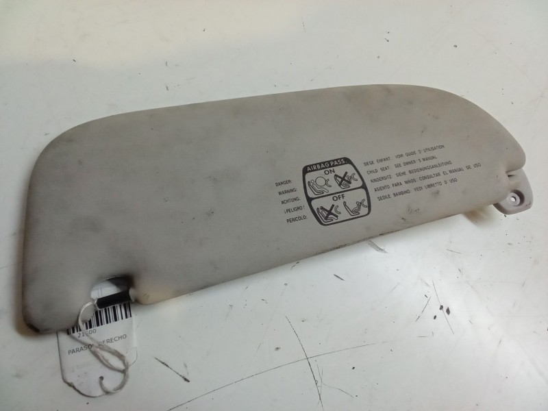 Recambio de parasol derecho para peugeot 206 hatchback (2a/c) 1.4 i referencia OEM IAM   