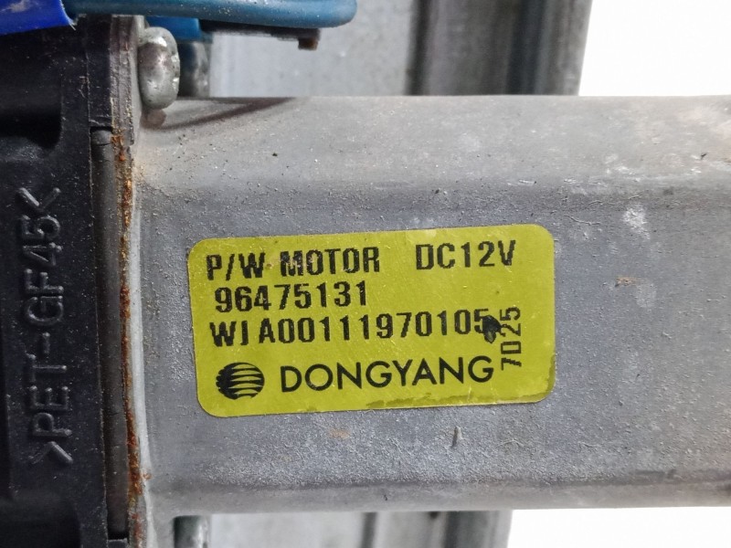 Recambio de elevalunas electrico trasero izquierdo para chevrolet lacetti (j200) 2.0 d referencia OEM IAM 96475131  