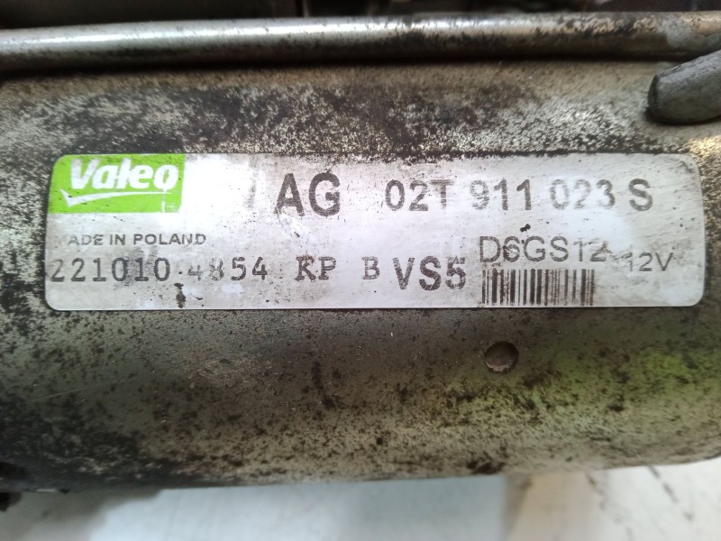 Recambio de motor arranque para seat ibiza iv (6j5, 6p1) 1.2 referencia OEM IAM AG02T911023S  D6GS12