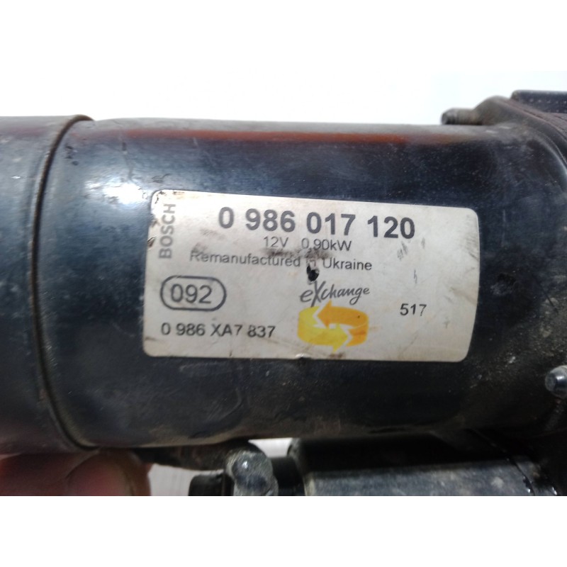 Recambio de motor arranque para opel corsa c (x01) 1.2 (f08, f68) referencia OEM IAM 0986017120 0 986 XA7 837 