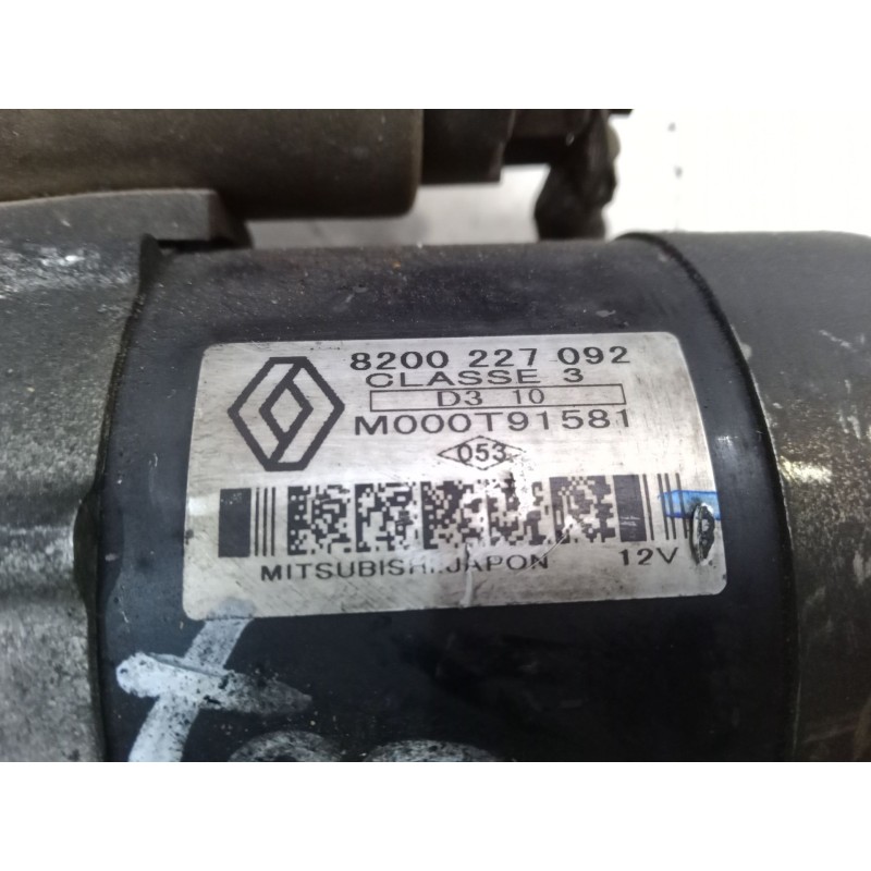 Recambio de motor arranque para renault clio ii (bb_, cb_) 1.5 dci (b/cb08) referencia OEM IAM 8200227092  M000T91581