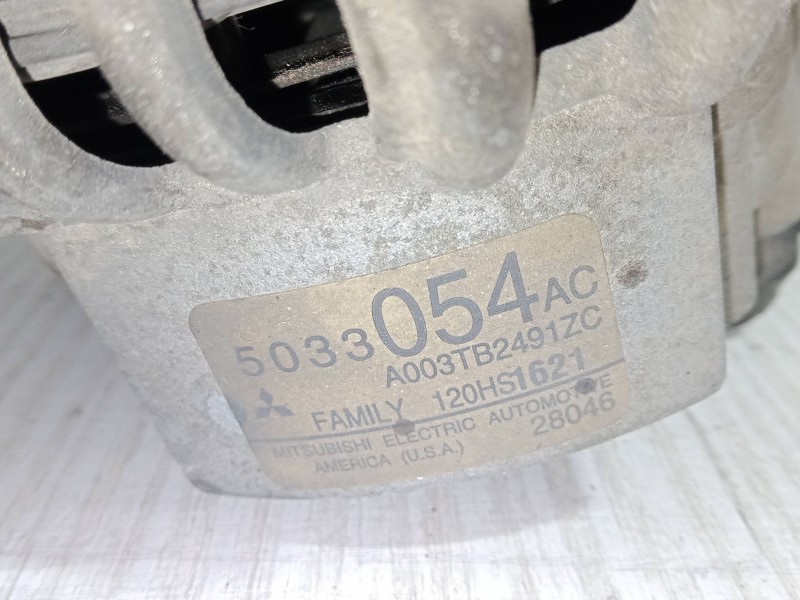 Recambio de alternador para chrysler pt cruiser (pt_) 2.0 referencia OEM IAM 5033054AC.A003TB2491ZC   Recambio de alternador para chrysler pt cruiser (pt_) 2.0 referencia OEM IAM 5033054AC.A003TB2491ZC