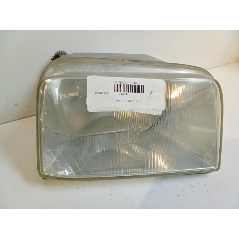 Recambio de faro derecho para renault super 5 (b/c40_) 1.1 (b/c/401, b/c40h) referencia OEM IAM   