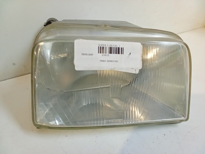 Recambio de faro derecho para renault super 5 (b/c40_) 1.1 (b/c/401, b/c40h) referencia OEM IAM   