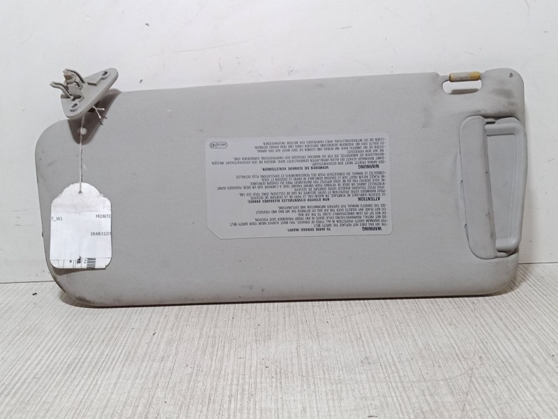 Recambio de parasol derecho para mitsubishi montero iii canvas top (v6_w, v7_w) 3.2 di-d (v68w, v78w) referencia OEM IAM    Recambio de parasol derecho para mitsubishi montero iii canvas top (v6_w, v7_w) 3.2 di-d (v68w, v78w) referencia OEM IAM