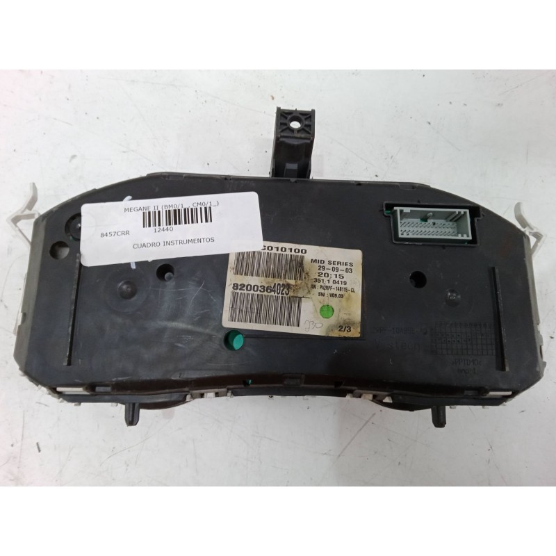 Recambio de cuadro instrumentos para renault megane ii (bm0/1_, cm0/1_) 1.6 16v (bm0c, cm0c) referencia OEM IAM 8200364023  3511