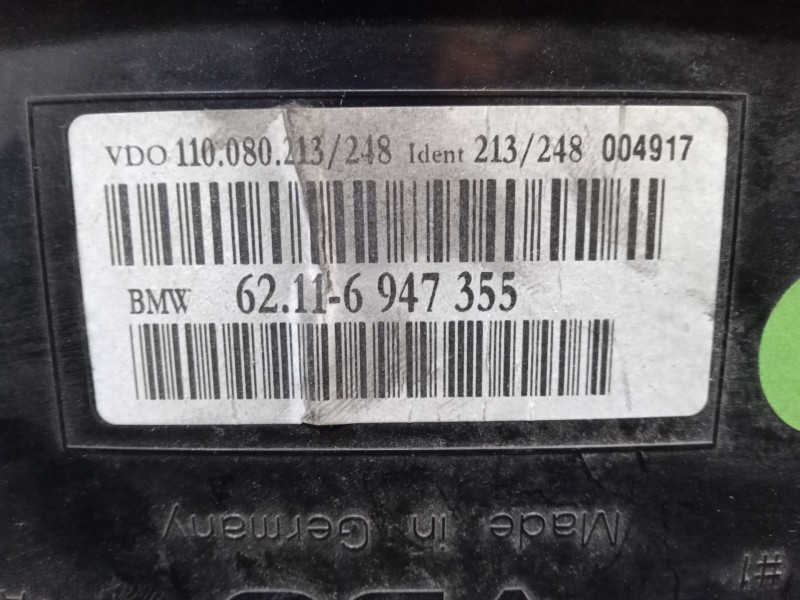 Recambio de cuadro instrumentos para bmw 5 (e60) 525 i referencia OEM IAM 62116947355  110080213248 Recambio de cuadro instrumentos para bmw 5 (e60) 525 i referencia OEM IAM 62116947355  110080213248