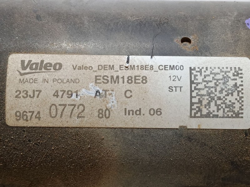 Recambio de motor arranque para citroën c3 aircross ii (2r_, 2c_) 1.2 puretech 110 (2rhnzb, 2rhnzw, 2rhnpx, 2rhnpj) referencia O