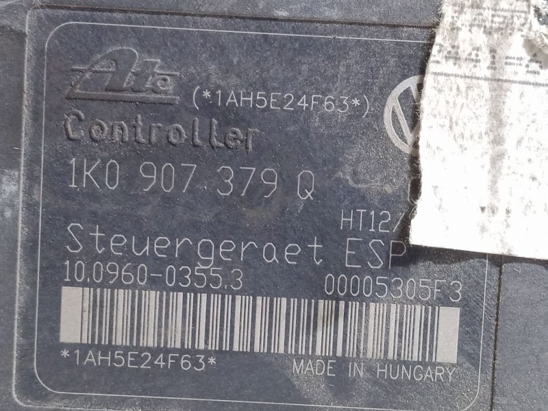 Recambio de abs para seat altea (5p1) 2.0 tdi 16v referencia OEM IAM 1K0907379Q   Recambio de abs para seat altea (5p1) 2.0 tdi 16v referencia OEM IAM 1K0907379Q