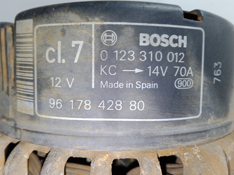 Recambio de alternador para peugeot 306 hatchback (7a, 7c, n3, n5) 1.9 d referencia OEM IAM 9617842880  0123310012