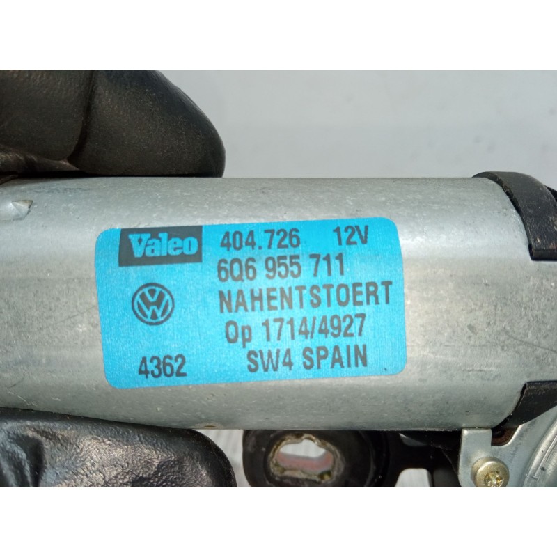 Recambio de motor limpia trasero para volkswagen polo (9n_, 9a_) 1.2 referencia OEM IAM 6Q6955711  