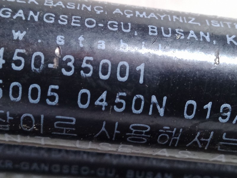 Recambio de amortiguadores malet/porton para ssangyong tivoli 1.6 referencia OEM IAM 450N  