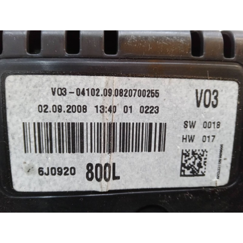 Recambio de cuadro instrumentos para seat ibiza iv sc (6j1, 6p5) 1.9 tdi referencia OEM IAM 6J0920800L  A2C53311201