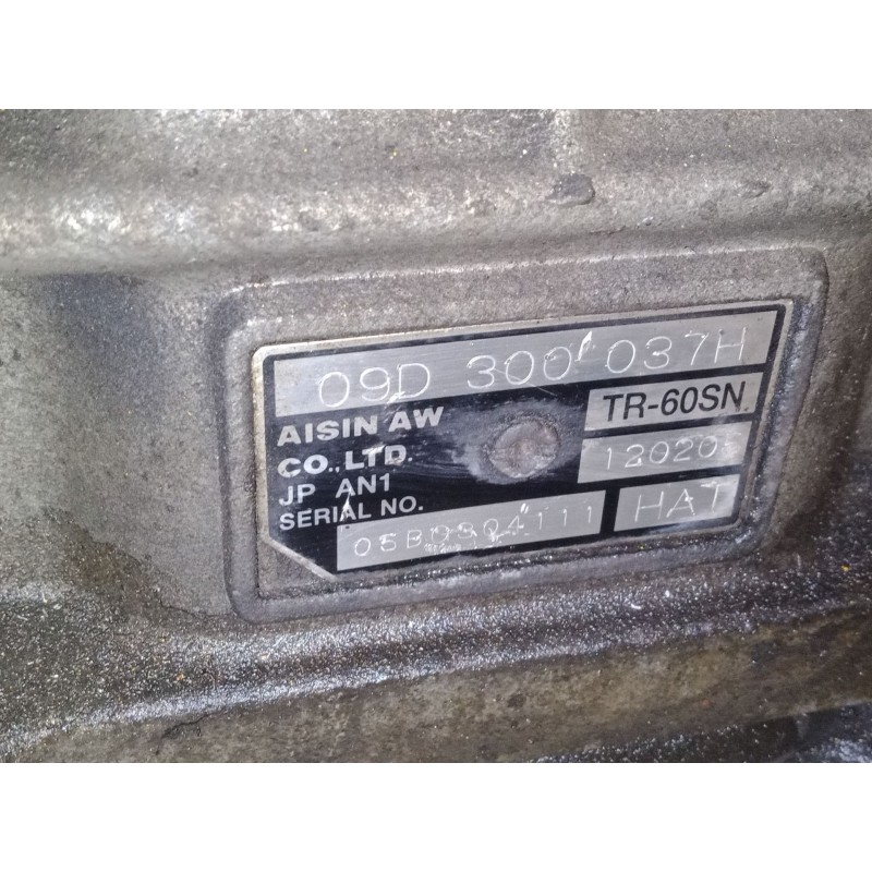 Recambio de caja de cambios automatica para porsche cayenne (9pa) turbo 4.5 referencia OEM IAM 09D300037H  TR60SN