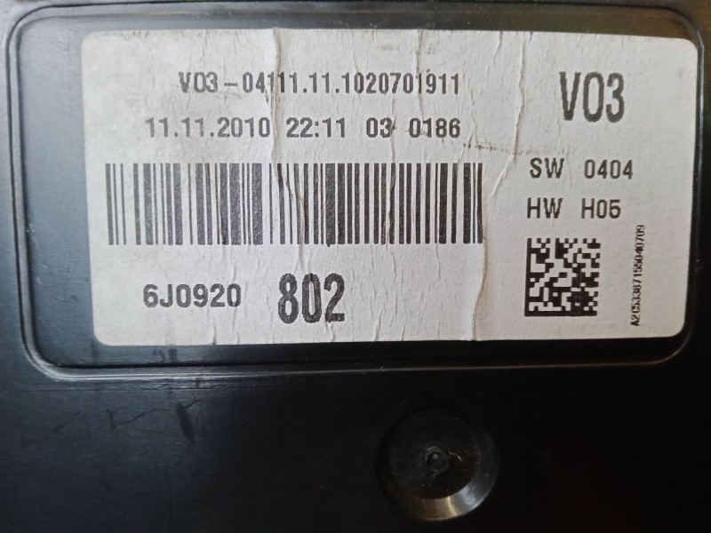 Recambio de cuadro instrumentos para seat ibiza iv (6j5, 6p1) 1.2 referencia OEM IAM 6J0920802  A2C53387155 Recambio de cuadro instrumentos para seat ibiza iv (6j5, 6p1) 1.2 referencia OEM IAM 6J0920802  A2C53387155