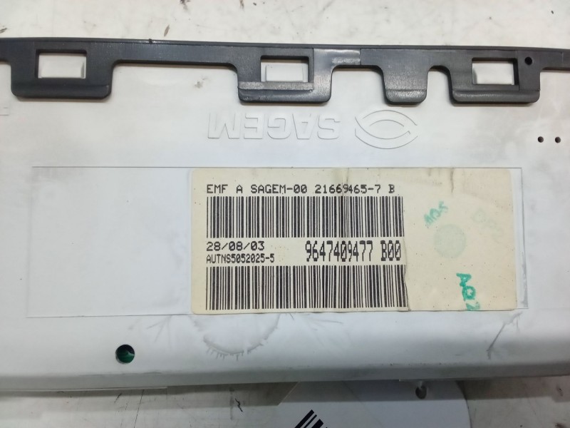 Recambio de pantalla interior reloj para citroën c2 (jm_) 1.4 referencia OEM IAM 9647409477B00  216694657B