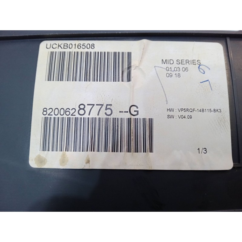 Recambio de cuadro instrumentos para renault clio iii (br0/1, cr0/1) 1.2 16v (br02, br0j, br11, cr02, cr0j, cr11) referencia OEM