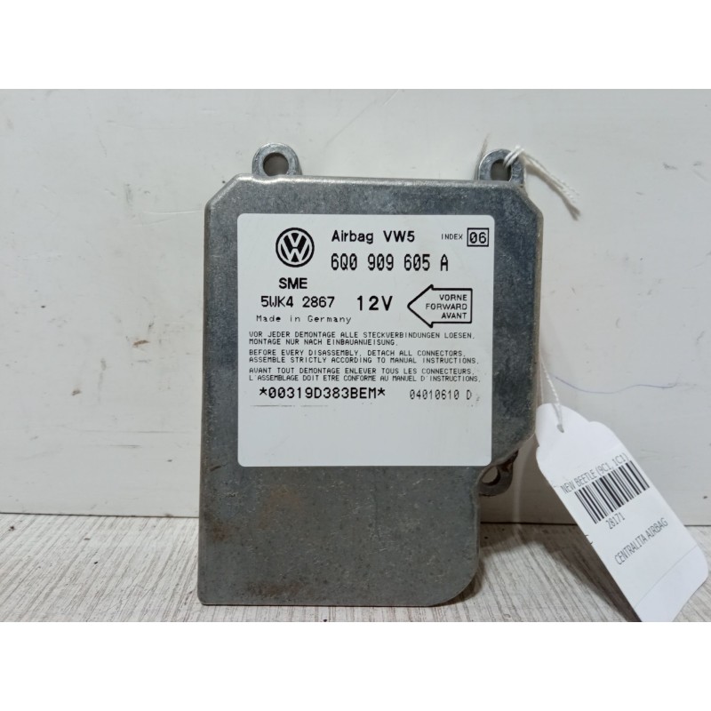 Recambio de centralita airbag para volkswagen new beetle (9c1, 1c1) 1.9 tdi referencia OEM IAM 6Q0909605A  5WK42867