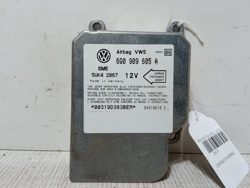 Recambio de centralita airbag para volkswagen new beetle (9c1, 1c1) 1.9 tdi referencia OEM IAM 6Q0909605A  5WK42867