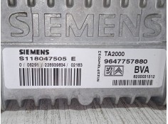 Recambio de centralita motor uce para peugeot 307 (3a/c) 1.6 16v referencia OEM IAM 8200031512 S118047505E 9647757880