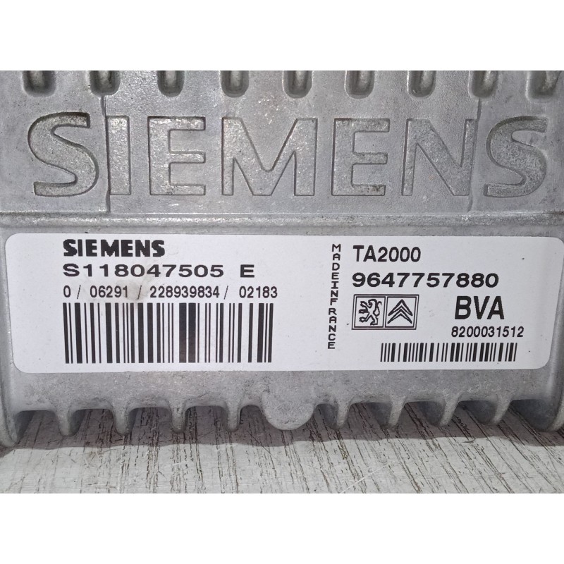 Recambio de centralita motor uce para peugeot 307 (3a/c) 1.6 16v referencia OEM IAM 8200031512 S118047505E 9647757880