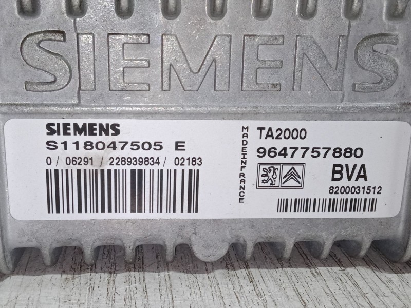 Recambio de centralita motor uce para peugeot 307 (3a/c) 1.6 16v referencia OEM IAM 8200031512 S118047505E 9647757880 Recambio de centralita motor uce para peugeot 307 (3a/c) 1.6 16v referencia OEM IAM 8200031512 S118047505E 9647757880