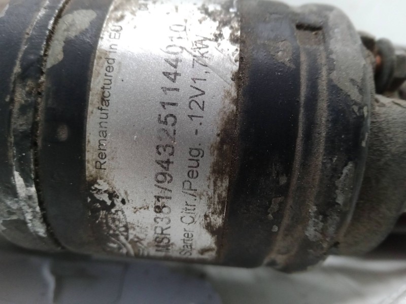 Recambio de motor arranque para citroën c15 furgoneta/monovolumen (vd_) 1.1 referencia OEM IAM MSR381/943251144010  