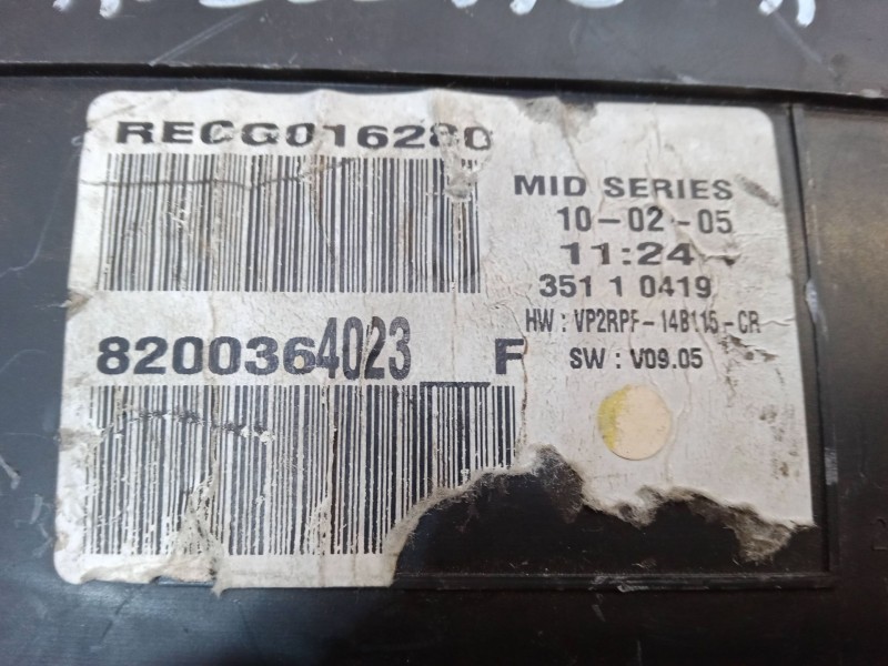 Recambio de cuadro instrumentos para renault megane ii (bm0/1_, cm0/1_) 1.9 dci (bm0g, cm0g) referencia OEM IAM 8200364023  