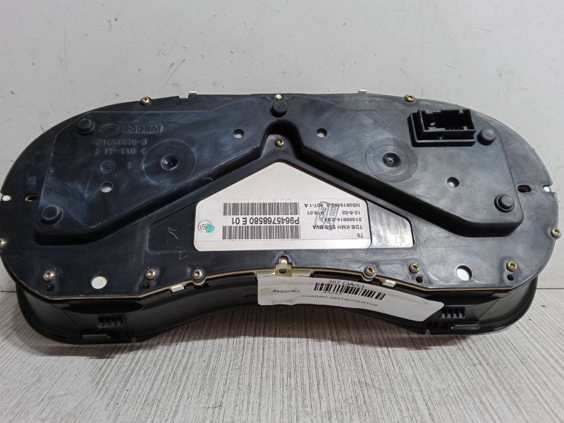 Recambio de cuadro instrumentos para peugeot 307 (3a/c) 1.6 16v referencia OEM IAM 9645768580E01   Recambio de cuadro instrumentos para peugeot 307 (3a/c) 1.6 16v referencia OEM IAM 9645768580E01