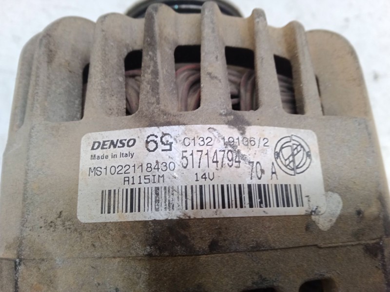 Recambio de alternador para fiat panda / panda classic (169_) 1.4 (169axe1b) referencia OEM IAM 51714794 A115IM MS1022118430