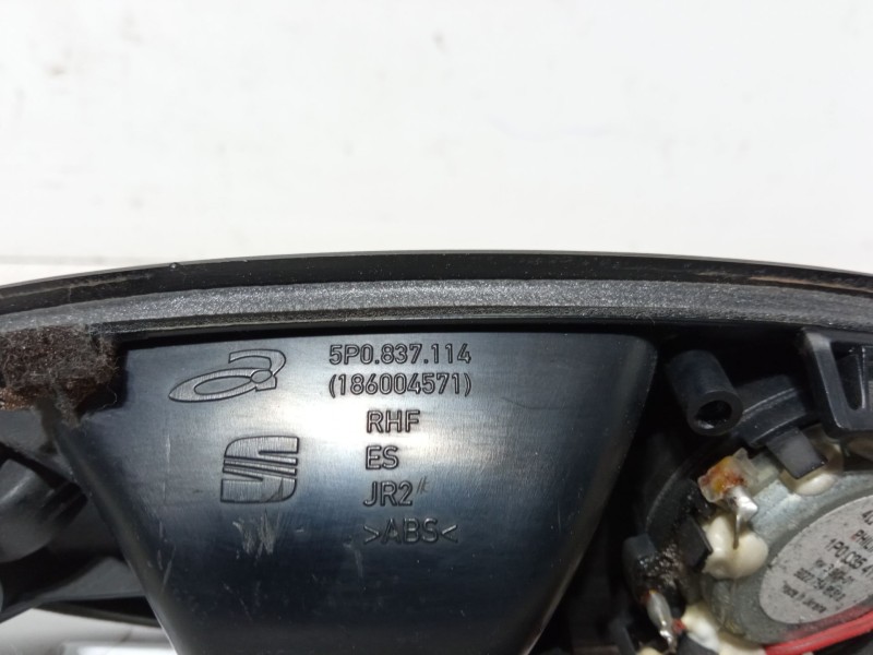 Recambio de maneta interior puerta delantera derecha para seat altea (5p1) 1.9 tdi referencia OEM IAM 5P0837114   Recambio de maneta interior puerta delantera derecha para seat altea (5p1) 1.9 tdi referencia OEM IAM 5P0837114