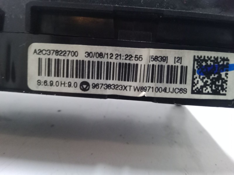 Recambio de mando climatizador para peugeot 5008 (0u_, 0e_) 1.6 hdi referencia OEM IAM 96738323XT  A2C37822700