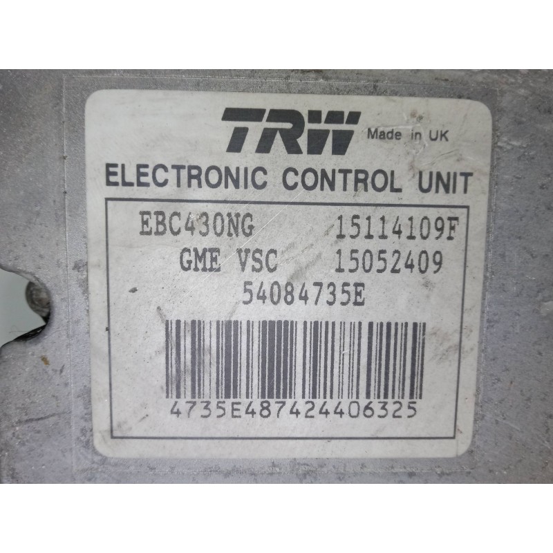 Recambio de abs para opel vectra c station wagon (z02) 1.9 cdti (f35) referencia OEM IAM 12773673 54084735E 15052409