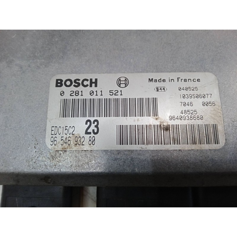 Recambio de centralita motor uce para citroën xsara picasso (n68) 2.0 hdi referencia OEM IAM 0281011521 EDC15C2 9654693280