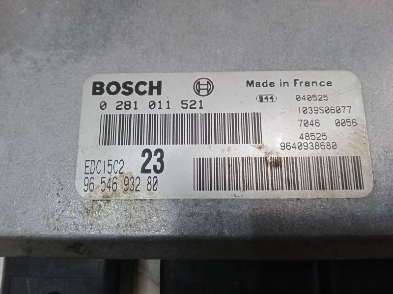 Recambio de centralita motor uce para citroën xsara picasso (n68) 2.0 hdi referencia OEM IAM 0281011521 EDC15C2 9654693280 Recambio de centralita motor uce para citroën xsara picasso (n68) 2.0 hdi referencia OEM IAM 0281011521 EDC15C2 9654693280