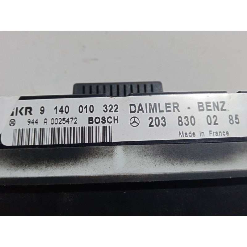 Recambio de mando climatizador para mercedes-benz clase c (w203) c 200 kompressor (203.045) referencia OEM IAM 2038300285  9 140