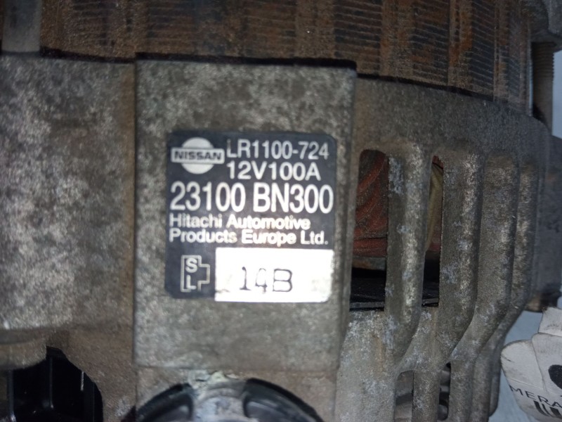 Recambio de alternador para nissan almera ii hatchback (n16) 2.2 di referencia OEM IAM LR1100724  