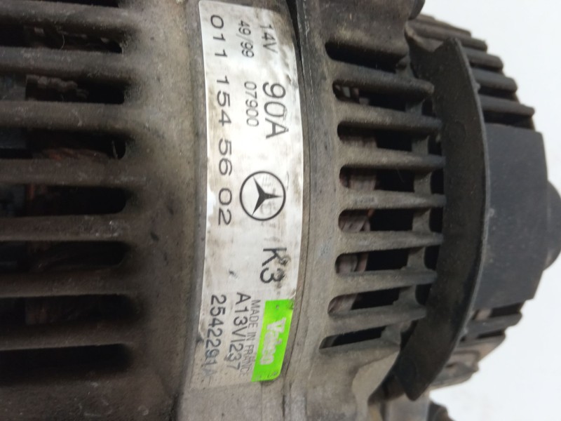 Recambio de alternador para mercedes-benz clase a (w168) a 140 (168.031, 168.131) referencia OEM IAM 0111545602 A13VI237 2542291