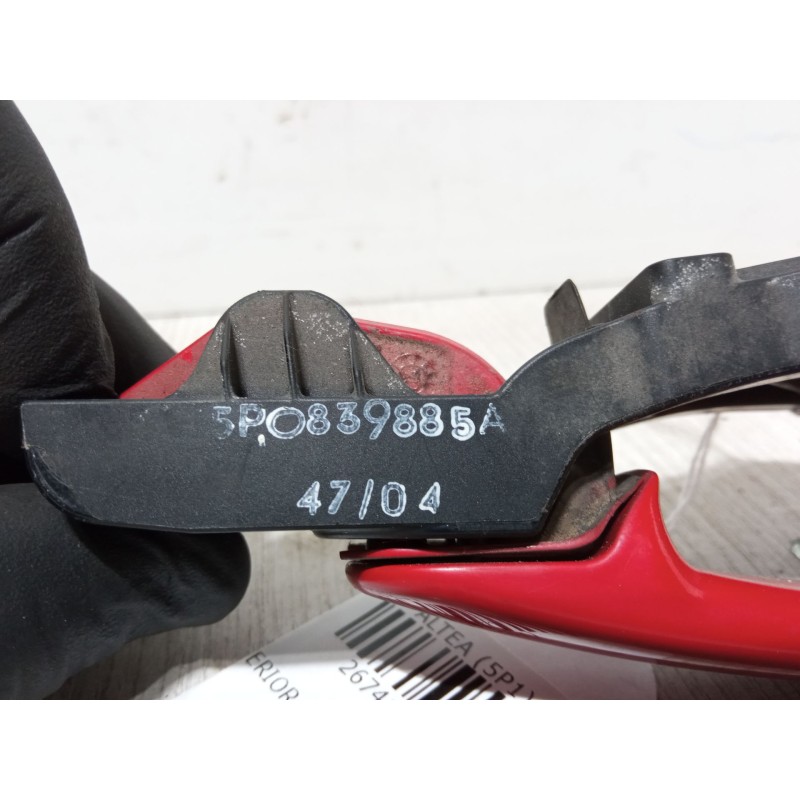 Recambio de maneta exterior puerta trasera izquierda para seat altea (5p1) 1.9 tdi referencia OEM IAM 5PO839885A  