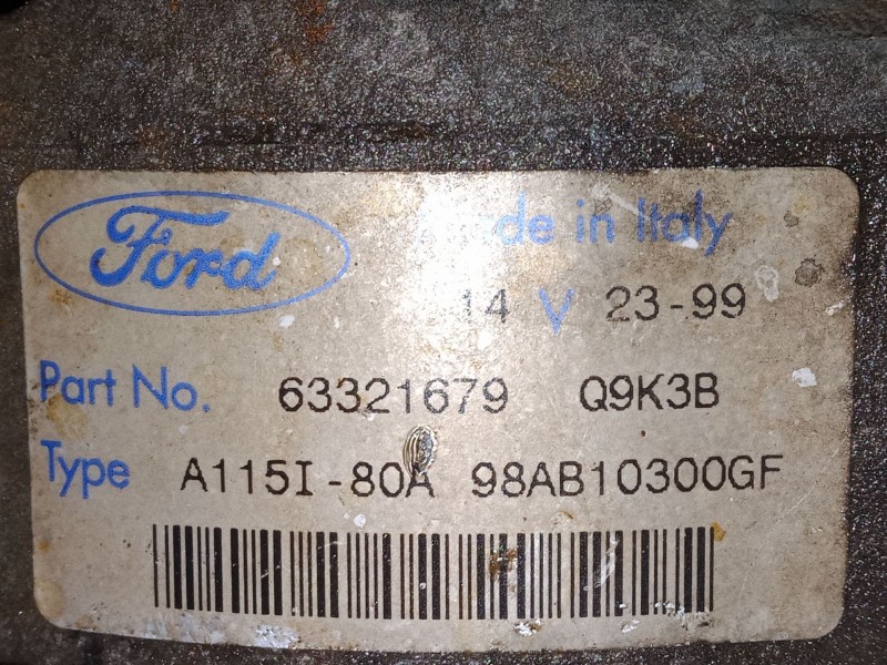 Recambio de alternador para ford focus i sedán (dfw) 2.0 16v referencia OEM IAM 98AB10300GF  