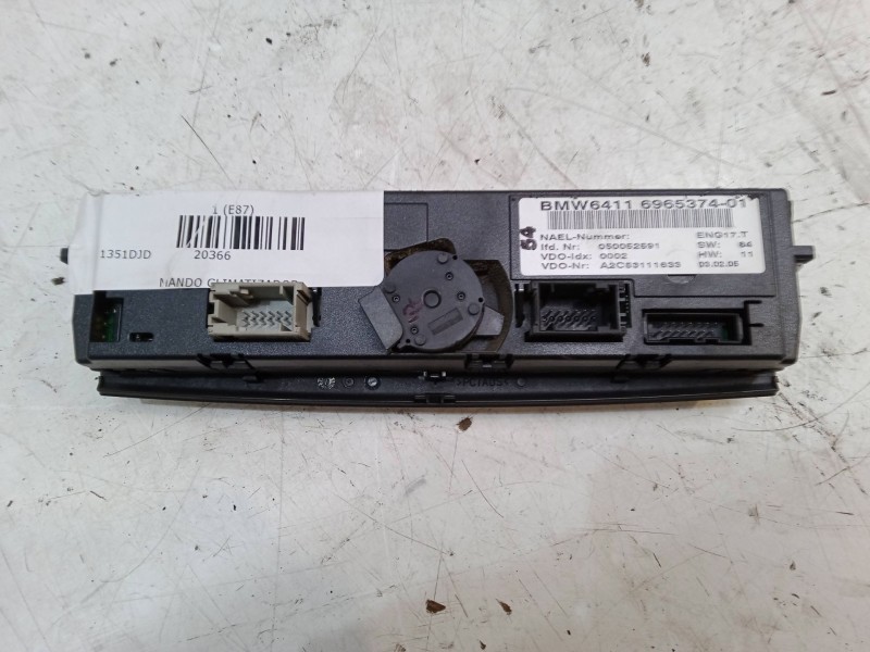 Recambio de mando climatizador para bmw 1 (e87) 120 d referencia OEM IAM 6965374016411696537401  A2C53111633