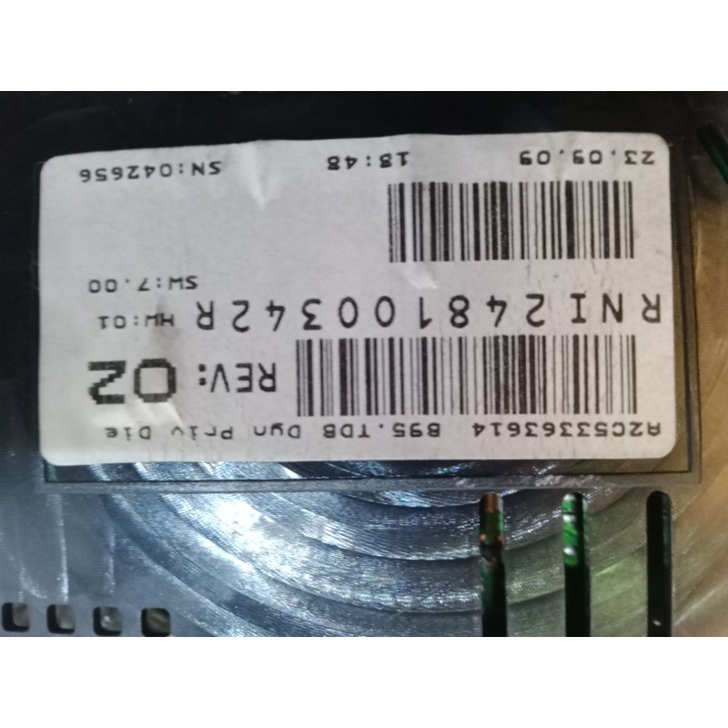 Recambio de cuadro instrumentos para renault megane iii hatchback (bz0/1_, b3_) 1.5 dci referencia OEM IAM RNI248100342R  A2C533