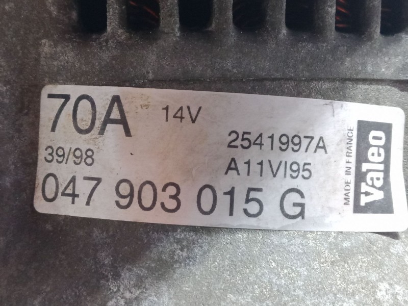Recambio de alternador para volkswagen lupo i (6x1, 6e1) 1.0 referencia OEM IAM 047903015G  2541997A