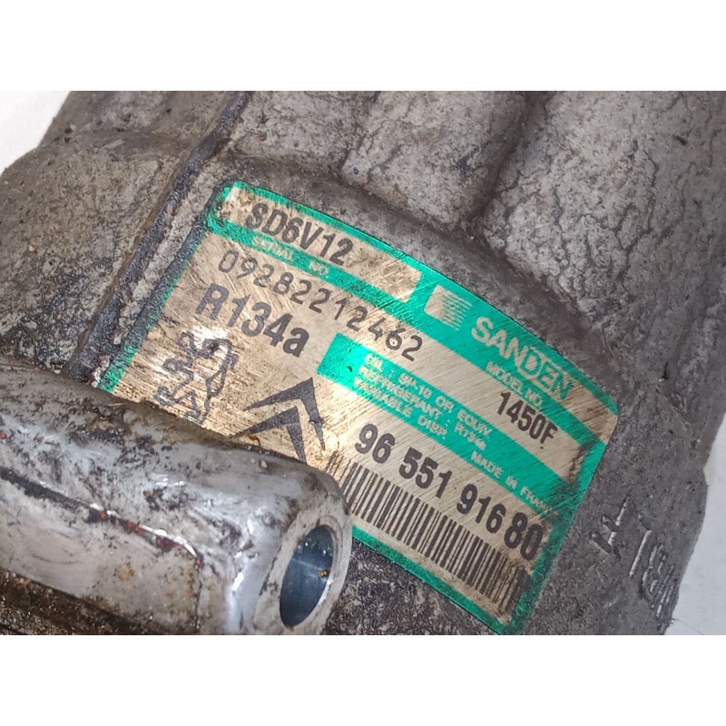 Recambio de compresor a/a para citroën c2 (jm_) 1.4 referencia OEM IAM 9655191680  https://www.google.com/search?q=9655191680&sc
