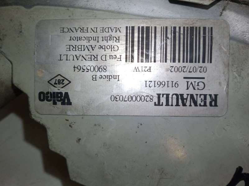 Recambio de intermitente delantero derecho para renault trafic ii furgoneta (fl) 1.9 dci 80 (fl0b) referencia OEM IAM   