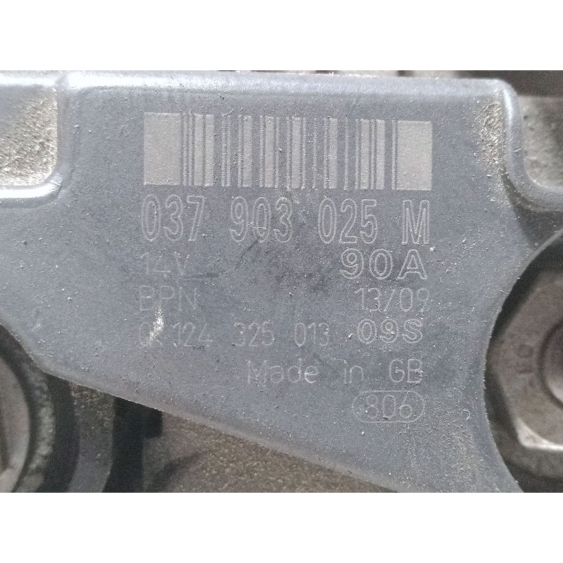 Recambio de alternador para volkswagen polo (9n_, 9a_) 1.4 16v referencia OEM IAM 037903025M 0 124 325 013 09S 