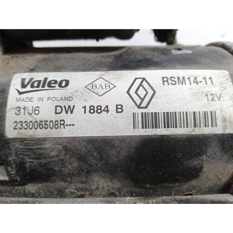 Recambio de motor arranque para renault clio iv (bh_) 1.5 dci 90 referencia OEM IAM 31J6DW1884B.233006508R---  