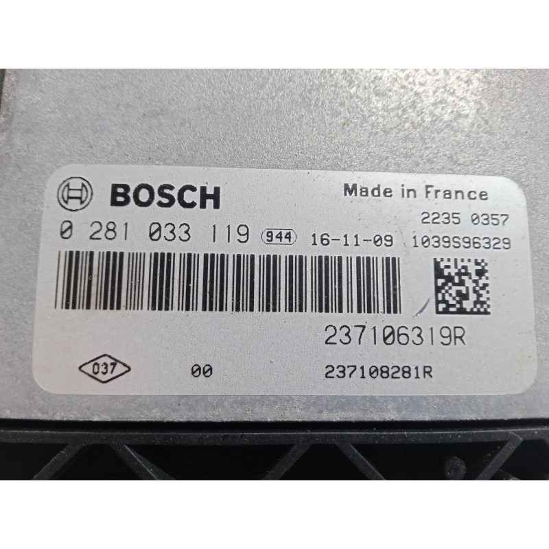 Recambio de centralita motor uce para renault clio iv (bh_) 1.5 dci 90 referencia OEM IAM 0281033119944  