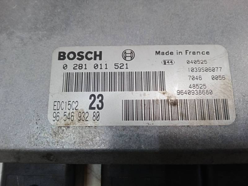 CENTRALITA MOTOR UCE 0281011521 EDC15C2 9654693280